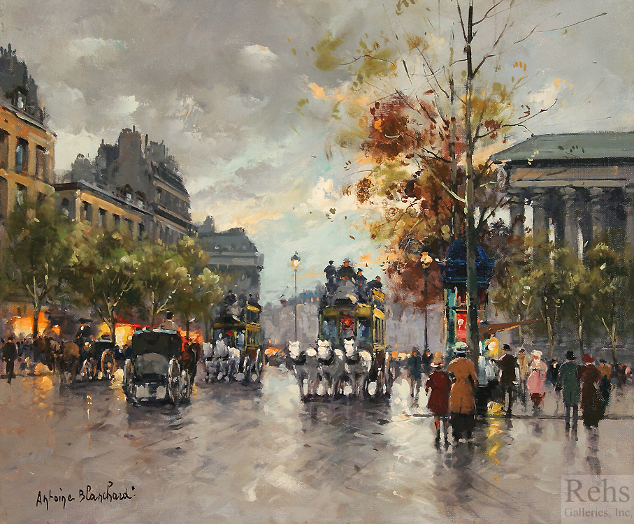 Omnibus on the Place de la Madeleine - Antoine Blanchard
