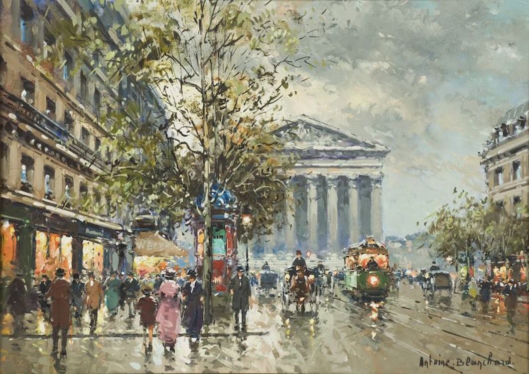 La Place de la Madeleine et Rue Royale - Antoine Blanchard