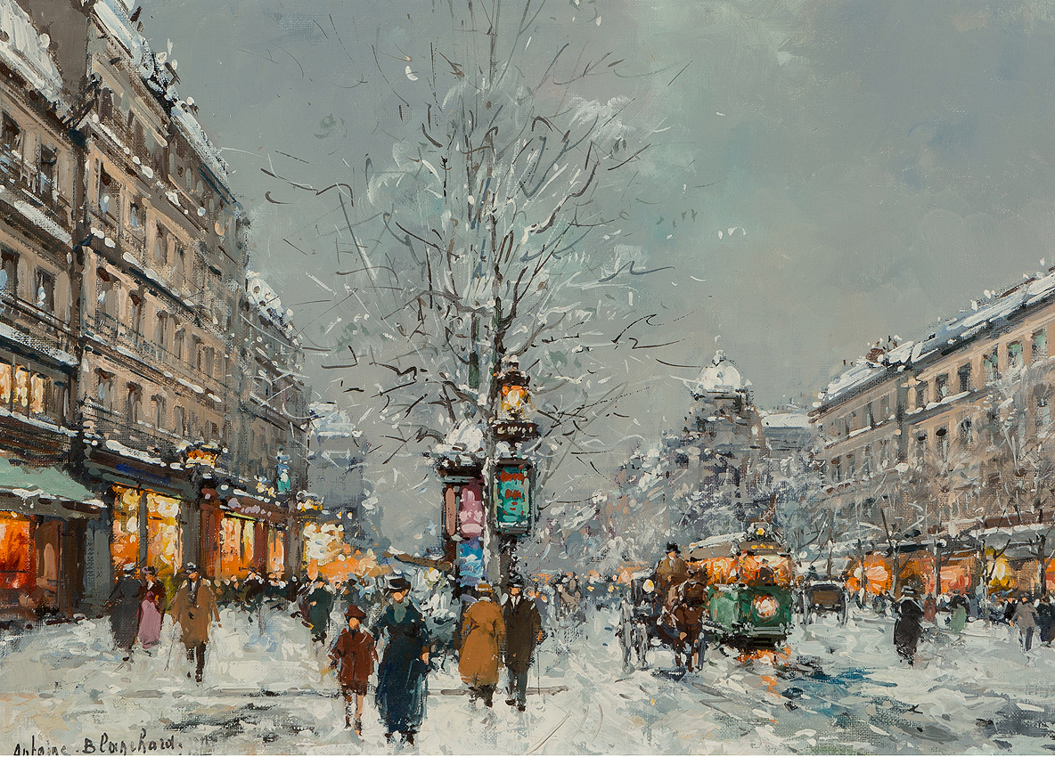 Paris in the Snow - Antoine Blanchard