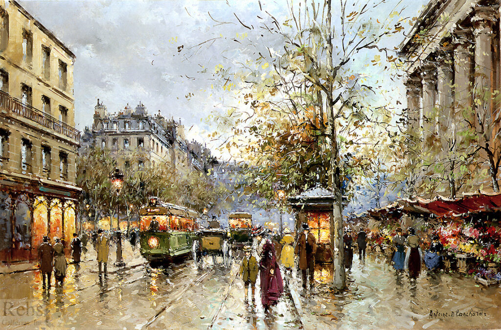 Flower Market at the Madeleine - Antoine Blanchard